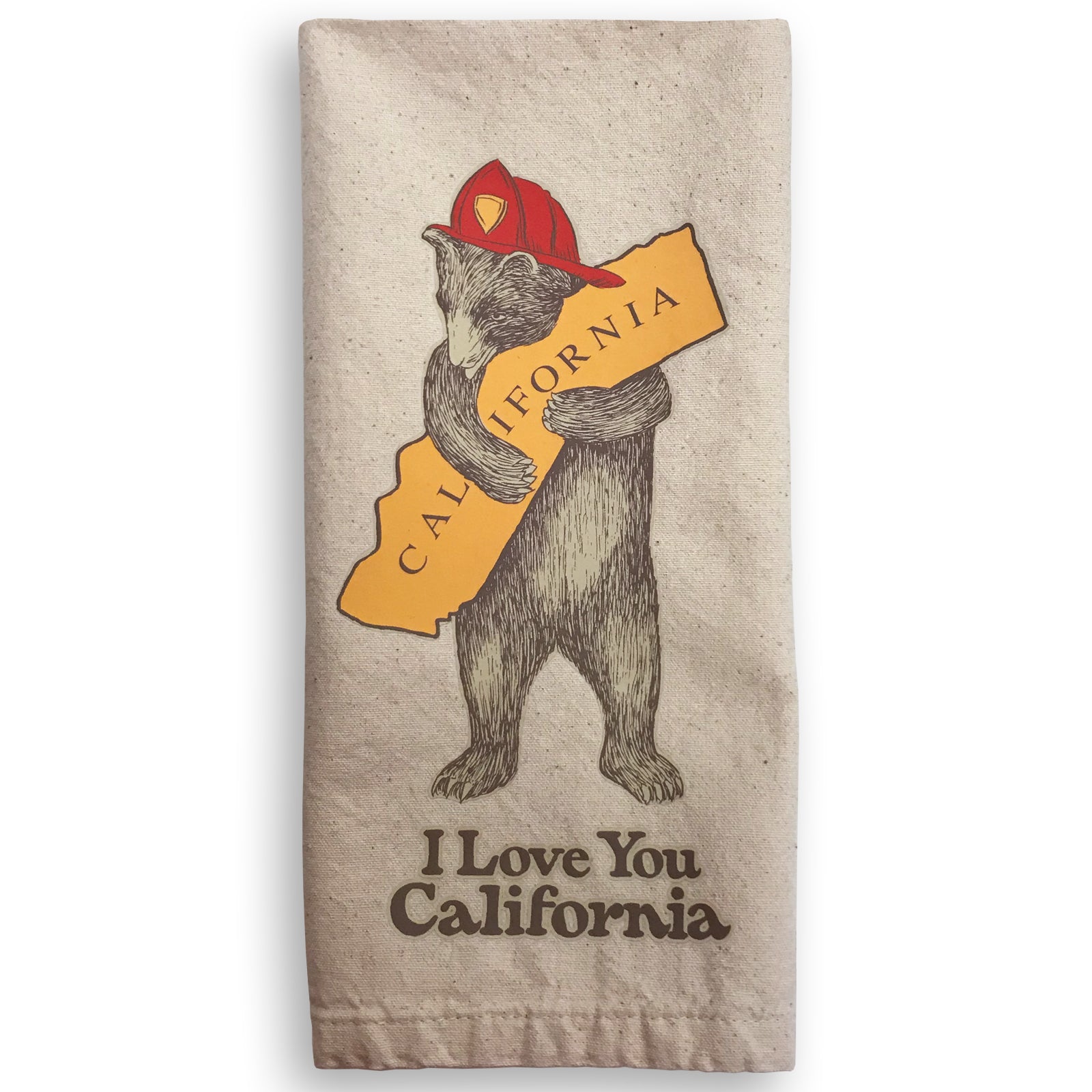 FireFighter Bear Tea Towel