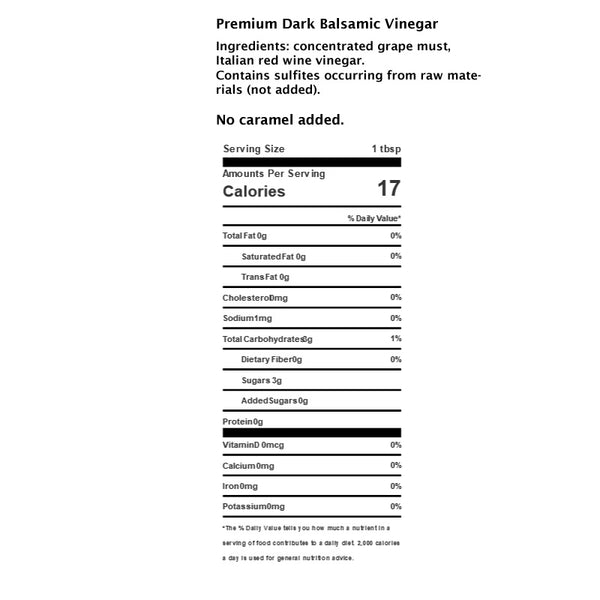 Premium Dark Balsamic Vinegar